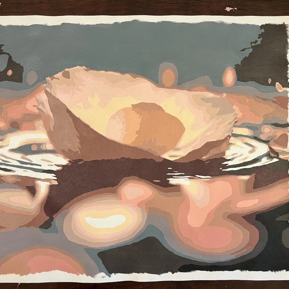 Unframed 16x20 The Ripple Effect Acrylic Painting 2024 - Picture 2 of 4